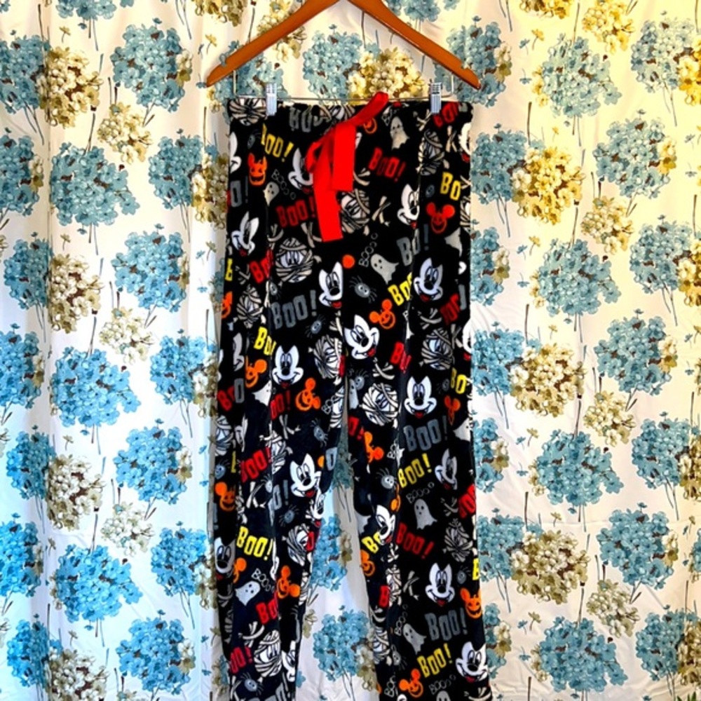 Halloween disney mickey mouse fluffy soft pajama pants